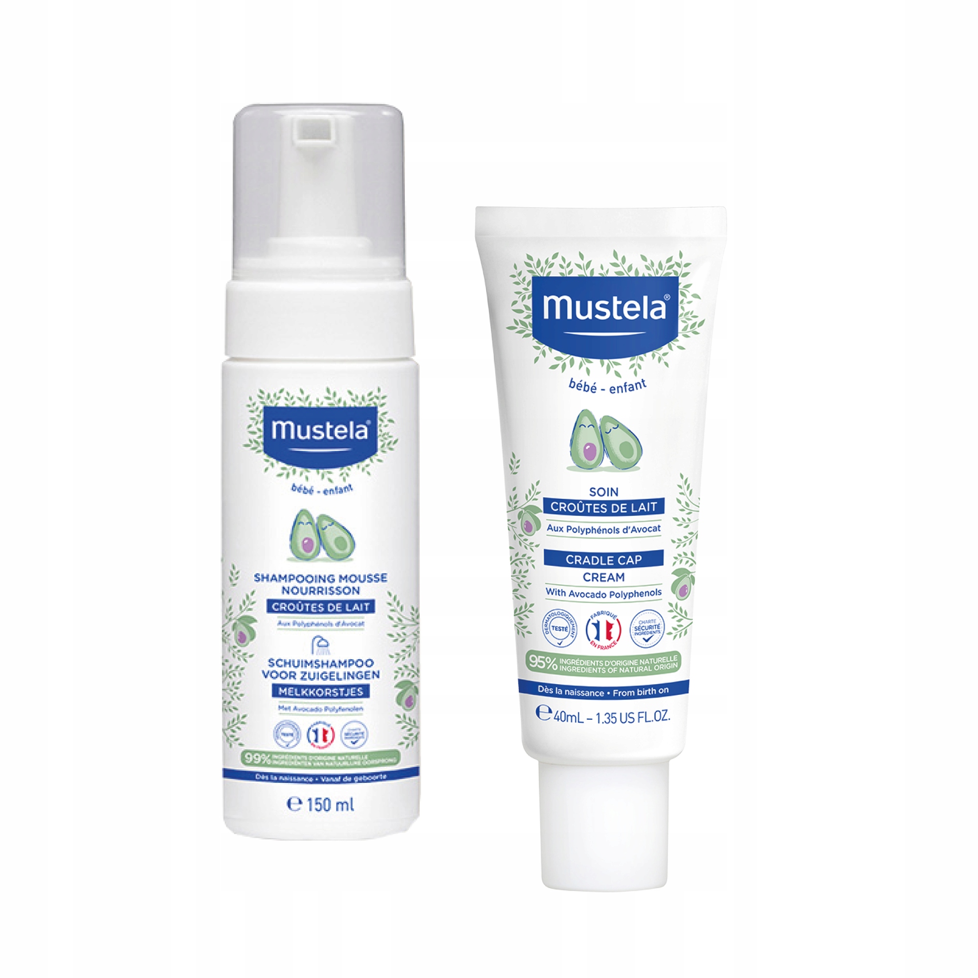 mustela bebe szampon w piance na ciemieniuchę