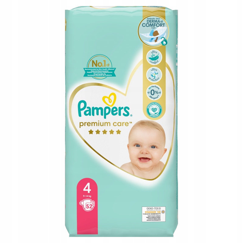 pampers premium care 4 52 szt