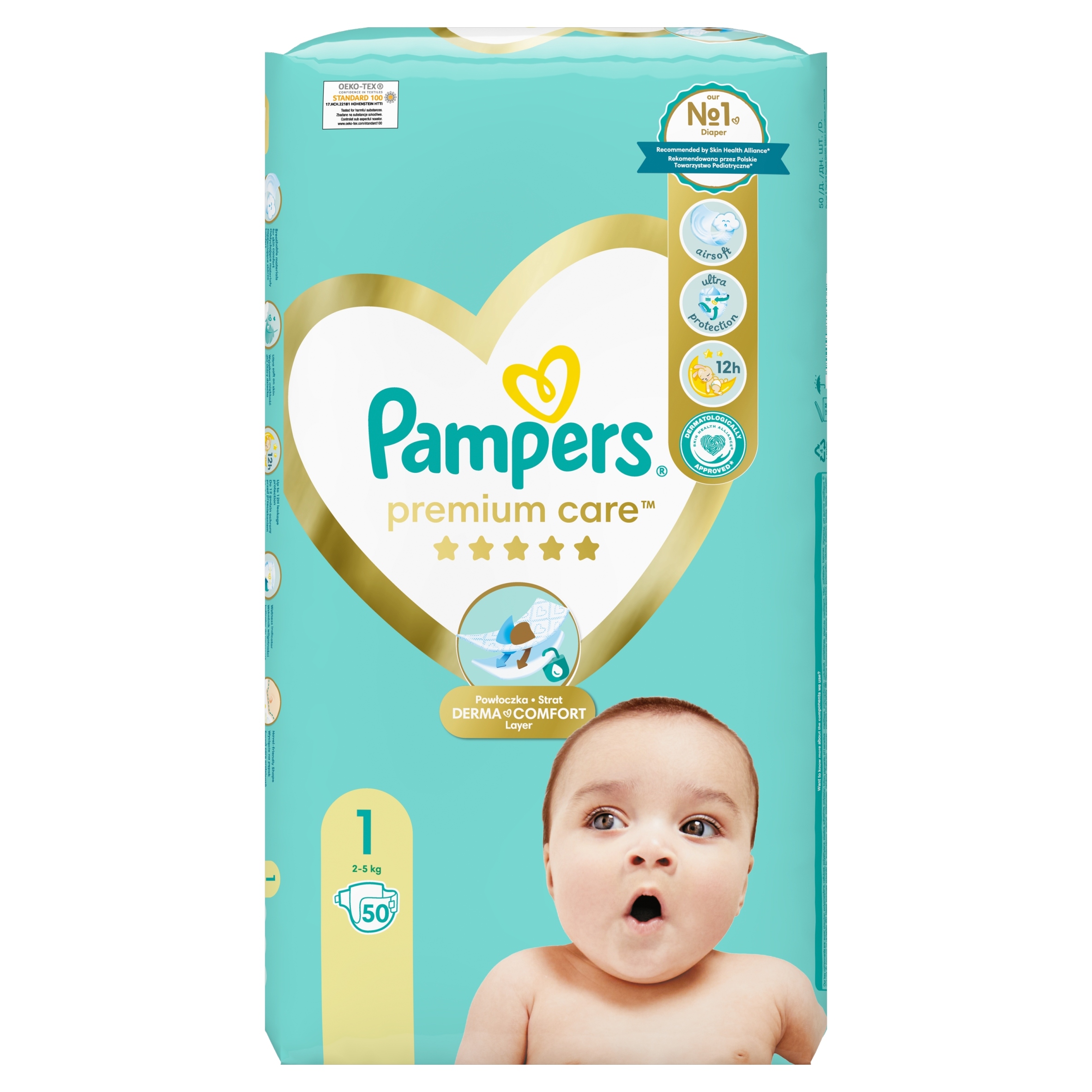 pampers premium care białe cena