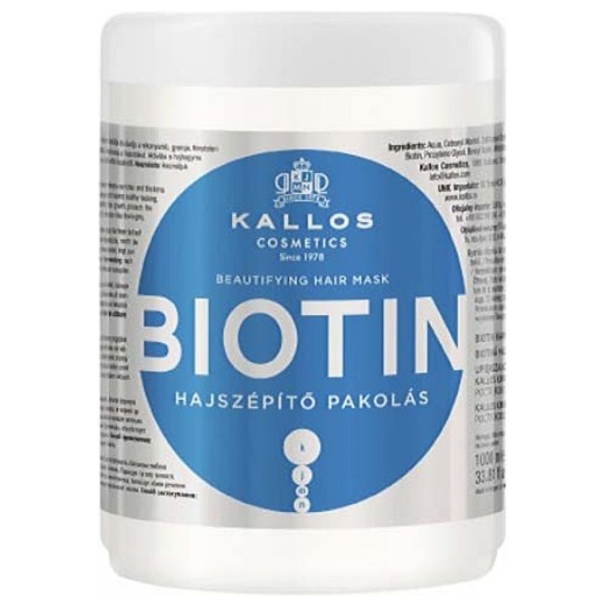 kallos biotin upiększający szampon do włosów biotin