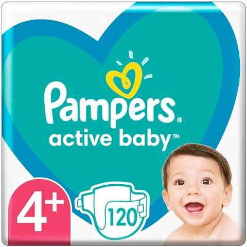 pampers active dry 4+ 120 sztuk