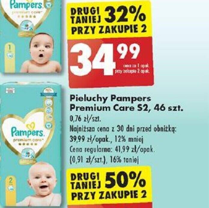 promocje na pampers premium care