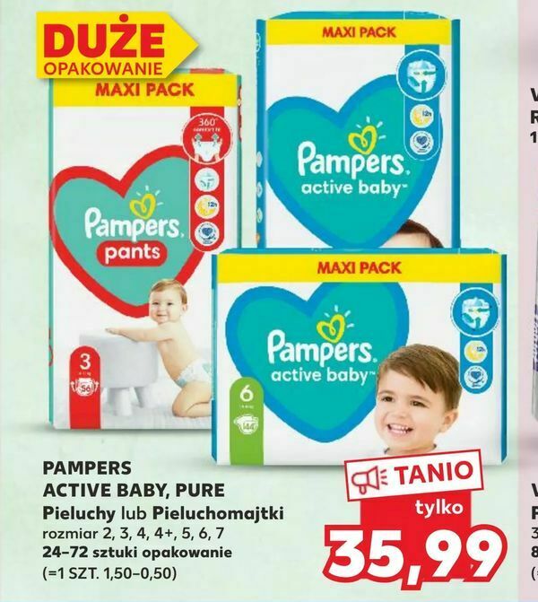 pieluchy pampers promocja kaufland