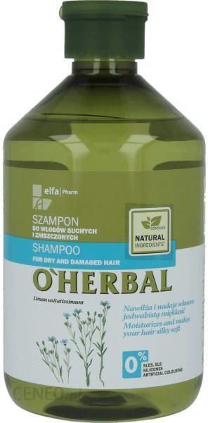 o herbal szampon do włosów suchych