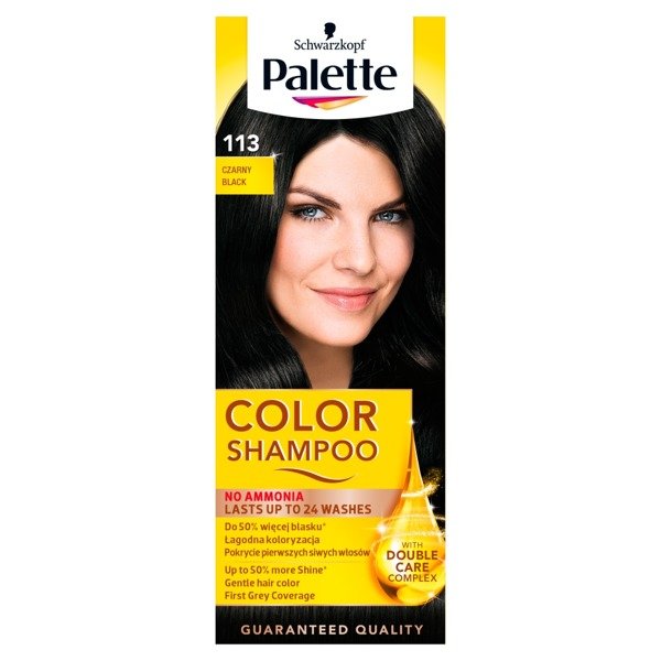 palette color shampoo szampon koloryzujący bez amoniaku nr 113 czarny