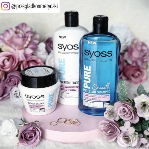 syoss pure smooth ultralekka odżywka do włosów normalnych i grubych