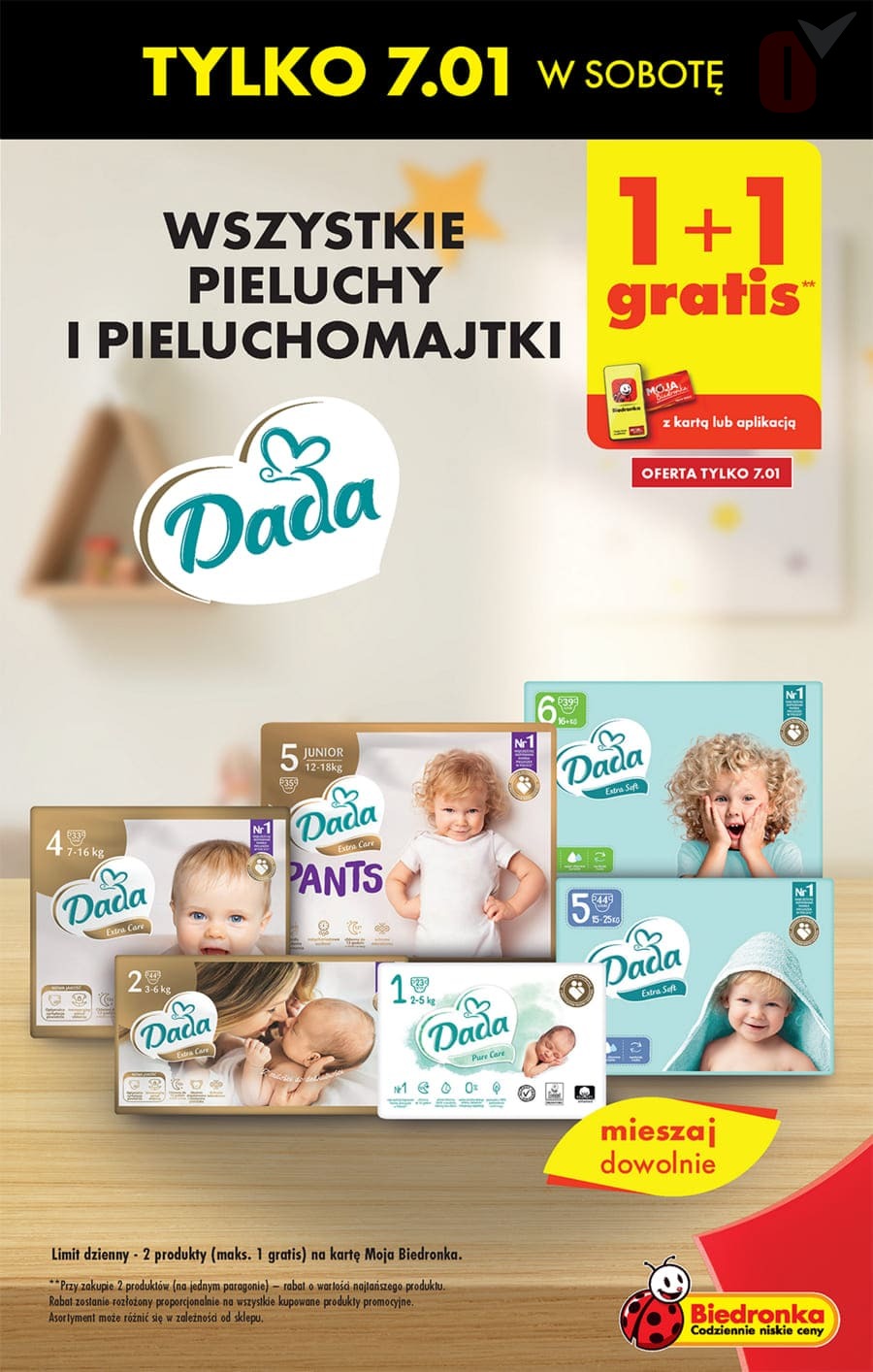 www.biedronka pieluchy-dada-premium 1 ceny