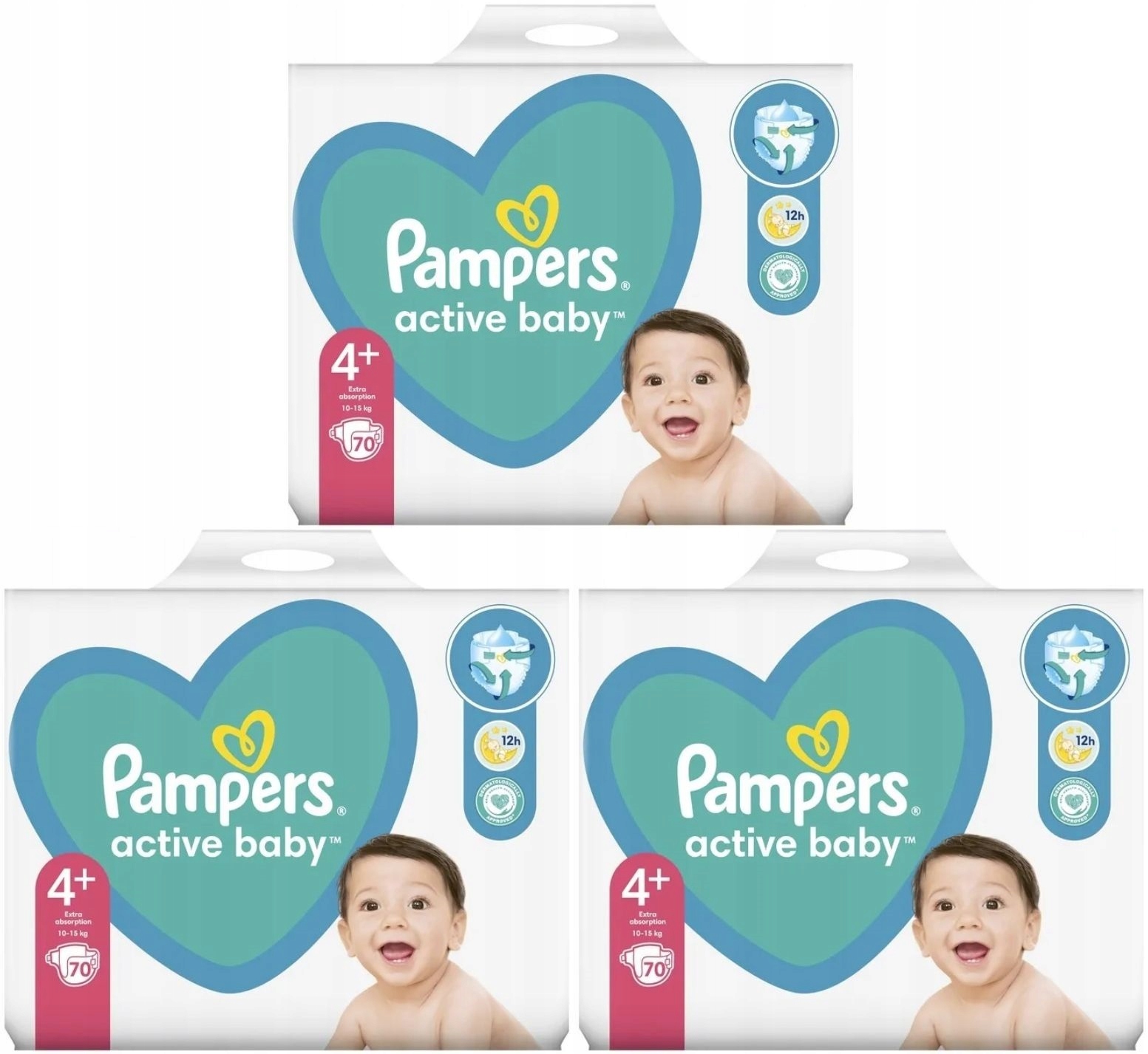 pampers 4 plus 70 szt