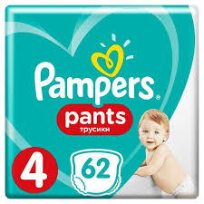 pampers pants 4 62 szt