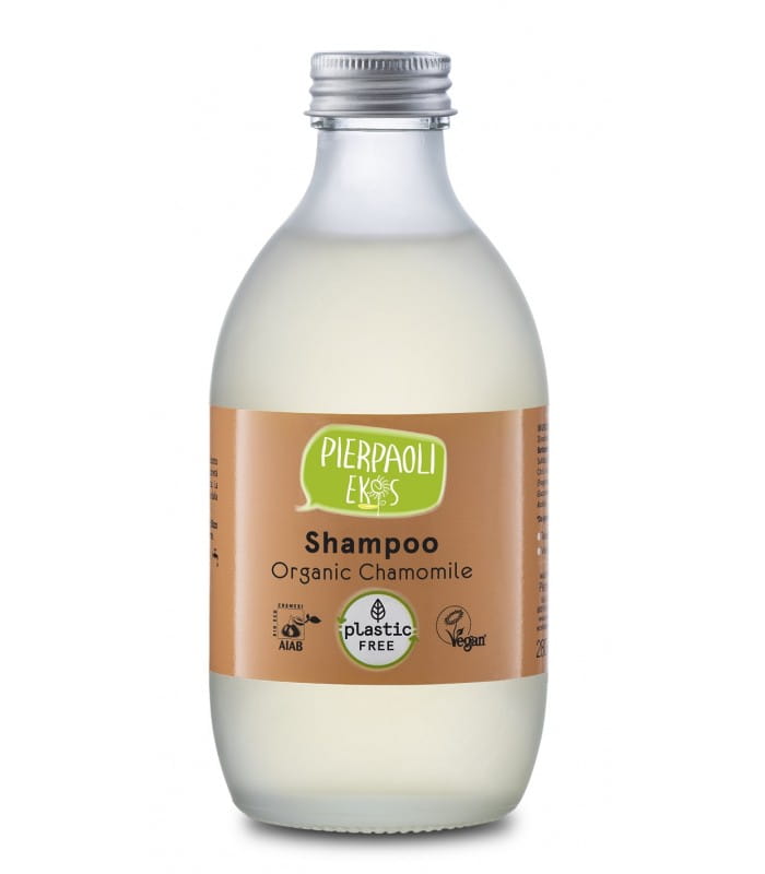 szampon w szklanej butelce leśne