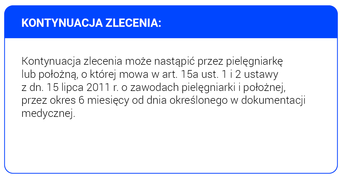 kto wystawia zlecenie na pieluchomajtki