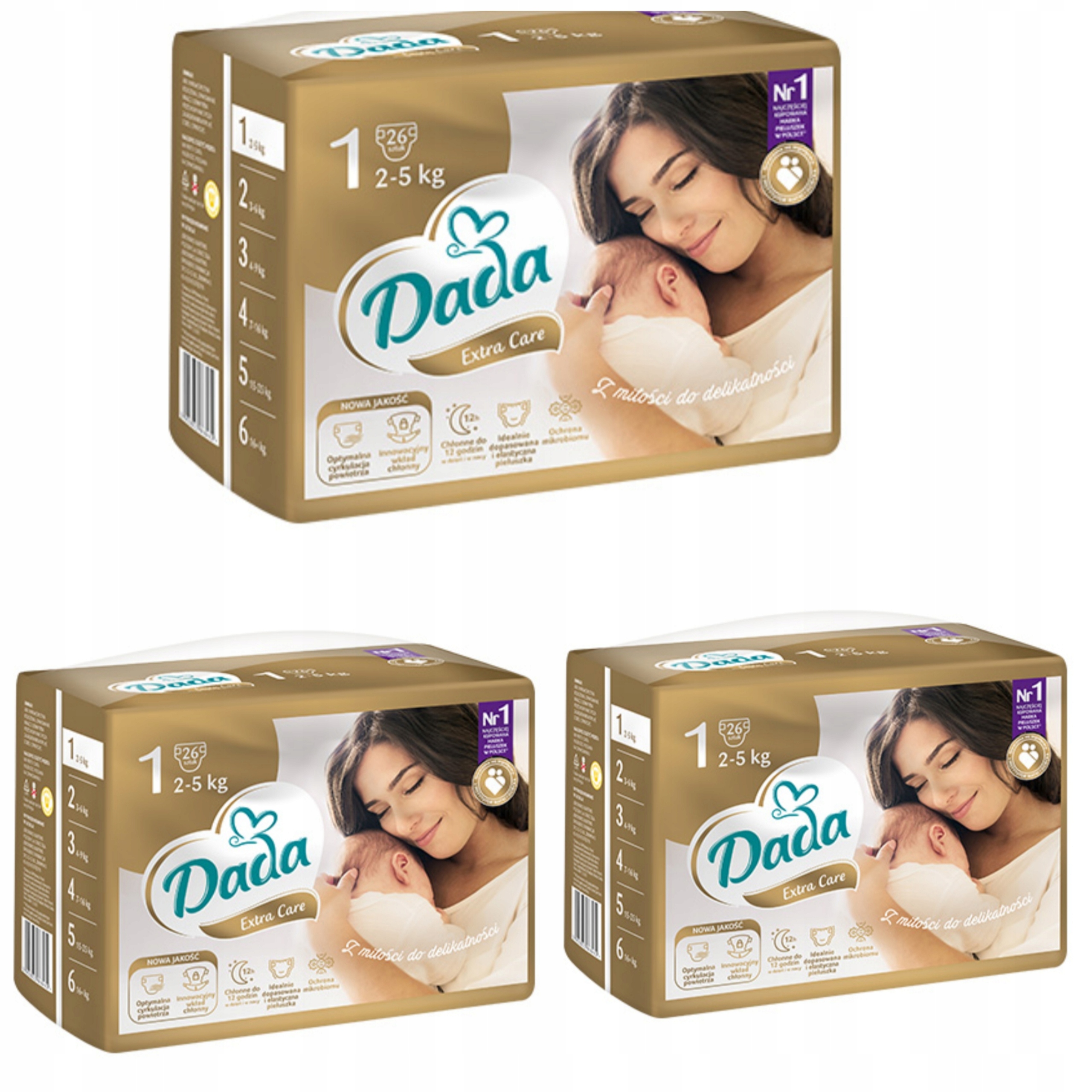 pieluchy dada 2 5 kg cena