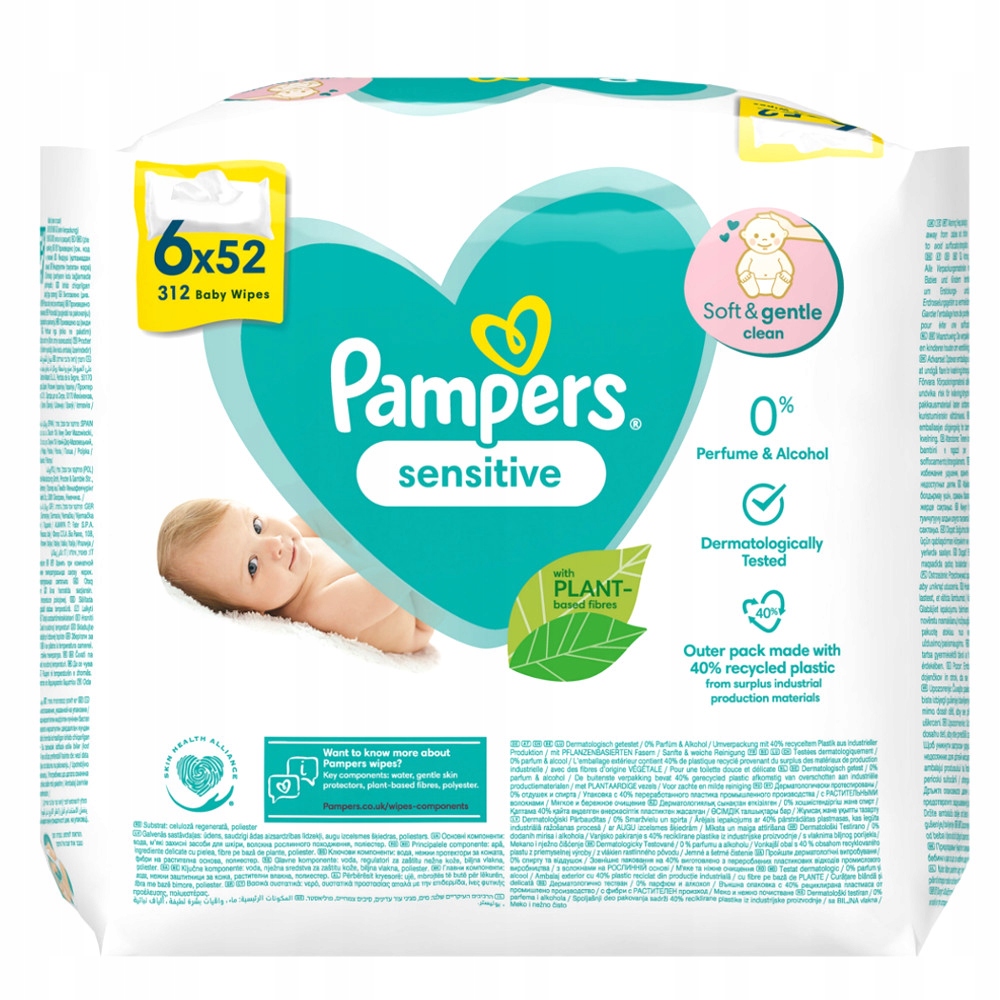 pampers sensitive chusteczki allegro