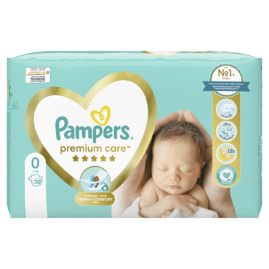 pampers premium care pieluchy jednorazowe rozmiar 0 newborn 30 szt