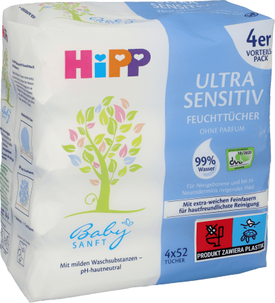 chusteczki nawilżane hipp ultra sensitive