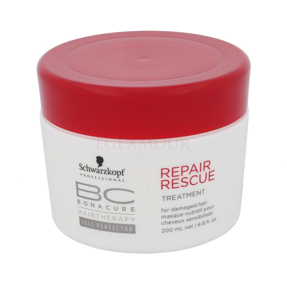 schwarzkopf bc repair rescue maska regenerująca do włosów zniszczonych 200ml