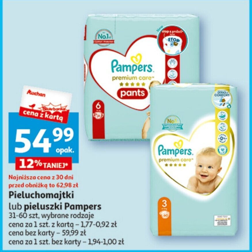 gazetka auchan promocja pampers