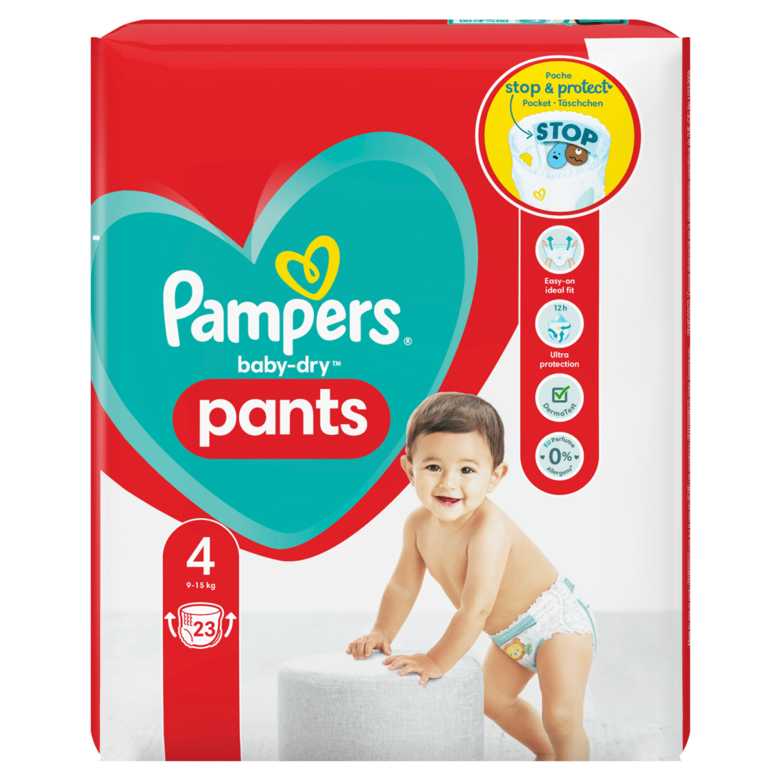 pampers mega paka 94 szt beby-dry pants 4