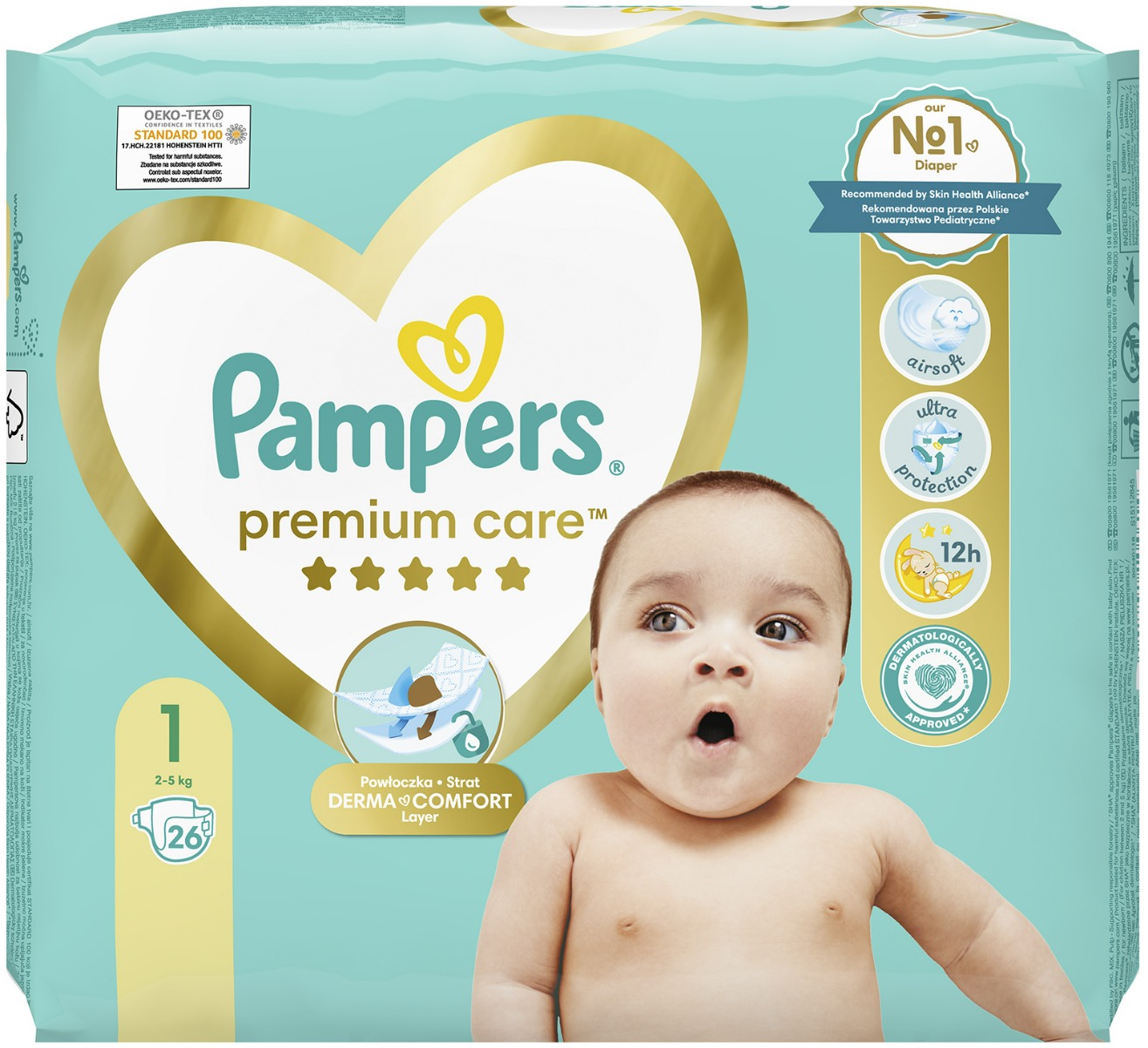 pampers premium care 1 88 sztuk