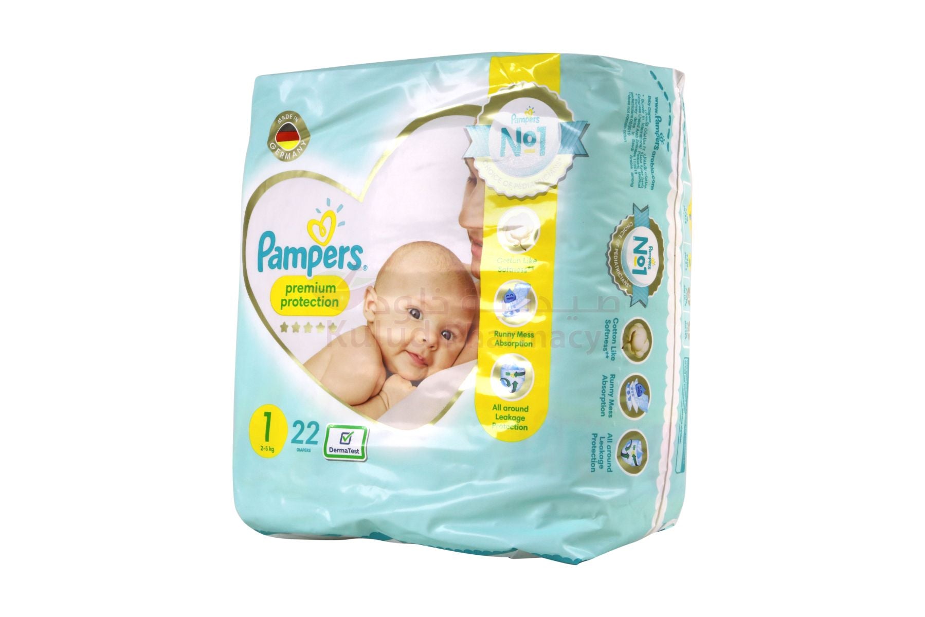 pampers premium care newborn 22 szt