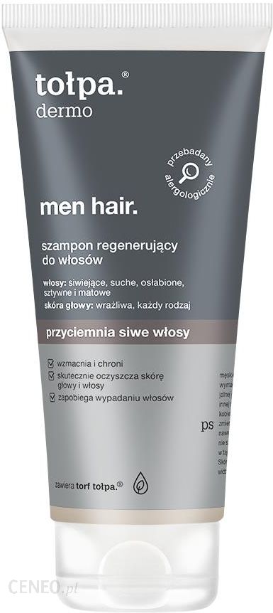 tołpa dermo men hair szampon regenerujący do włosów siwych
