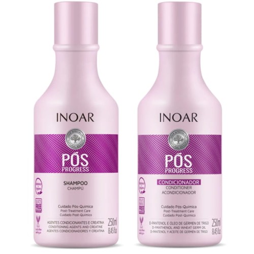 inoar pos progress duo pack szampon 250ml odżywka