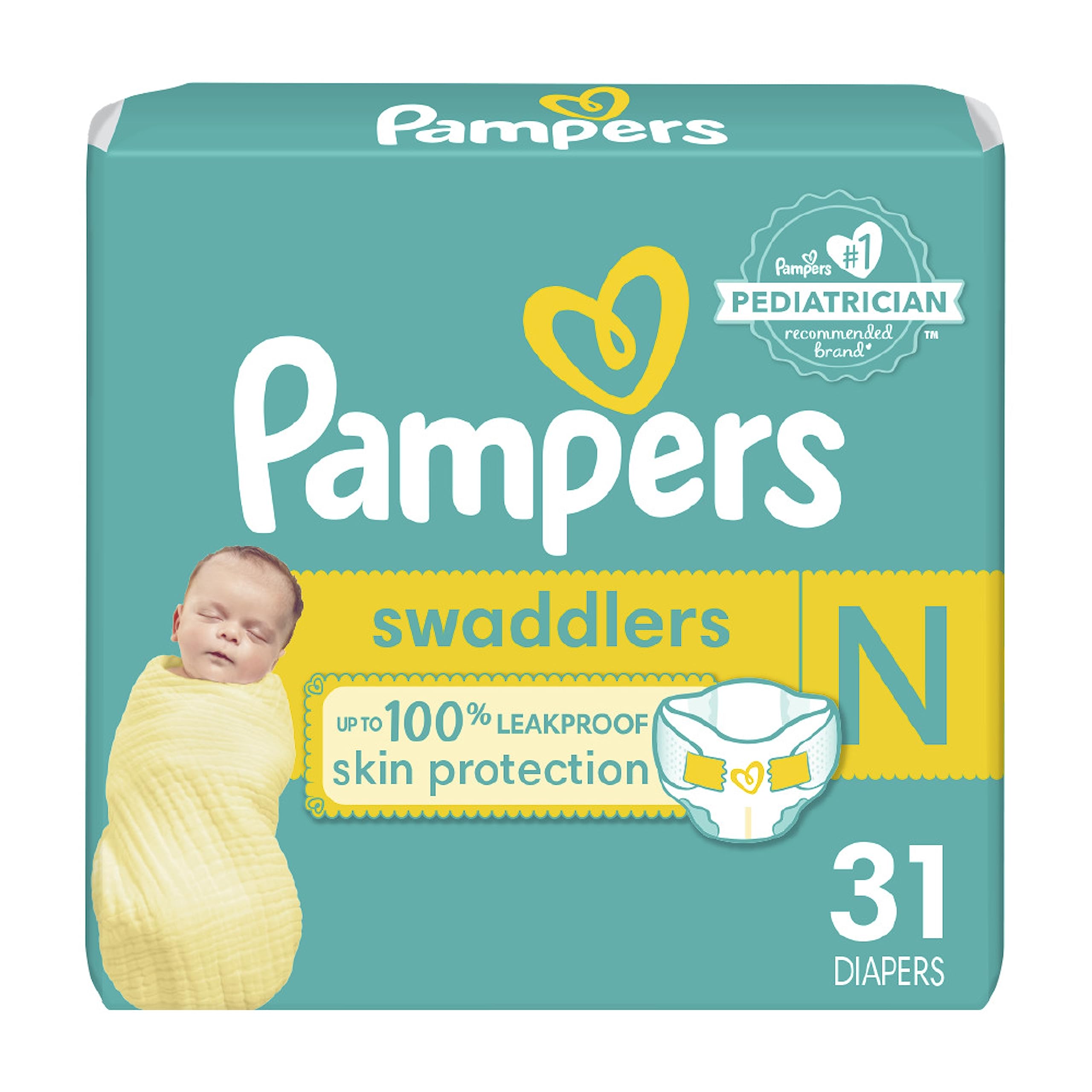 pampers 170 sztuk new borm