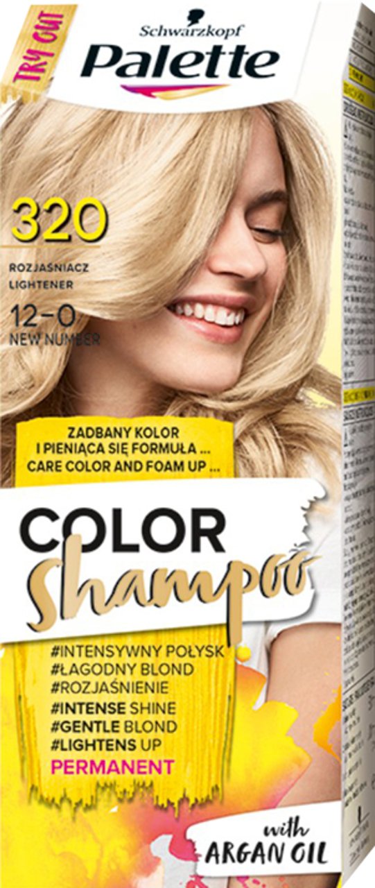 szampon koloryzujący blond palette