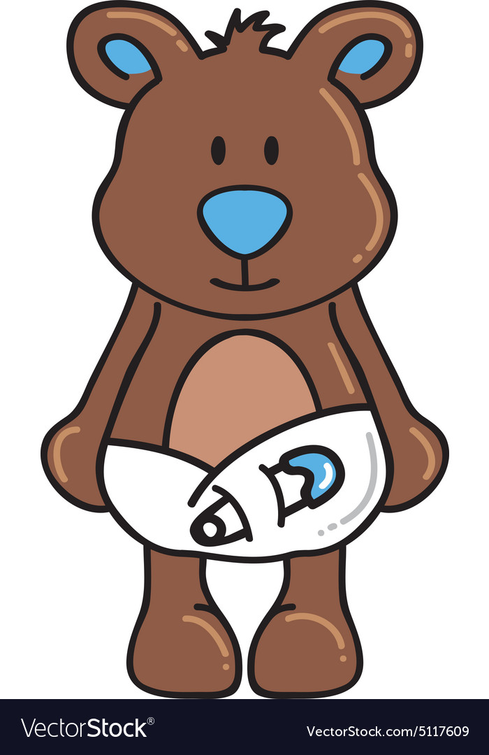 teddy bear with pampers