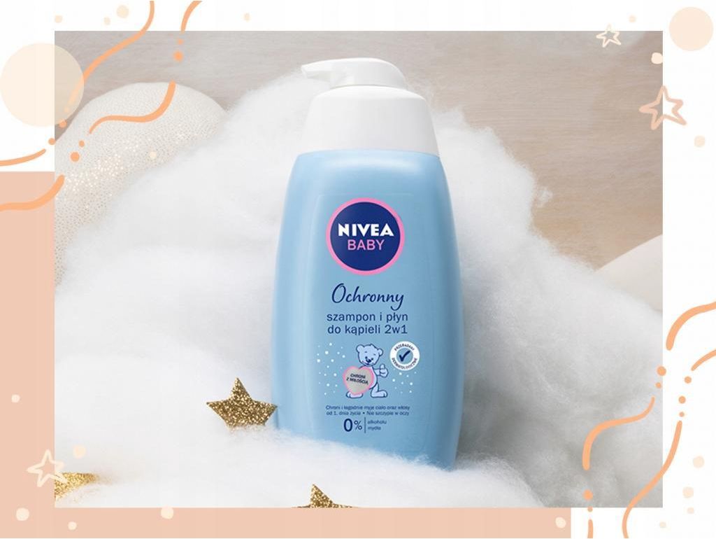 nivea baby 2w1 szampon i płyn do kąpieli 750l