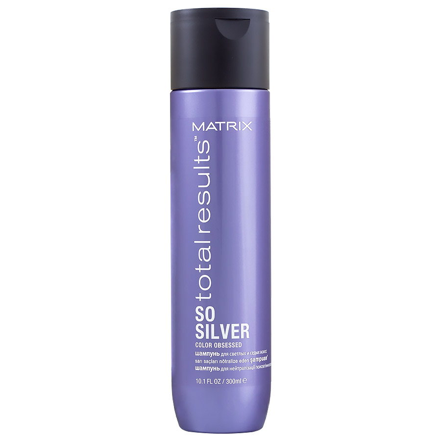 matrix color obsessed silver szampon do siwych włosów