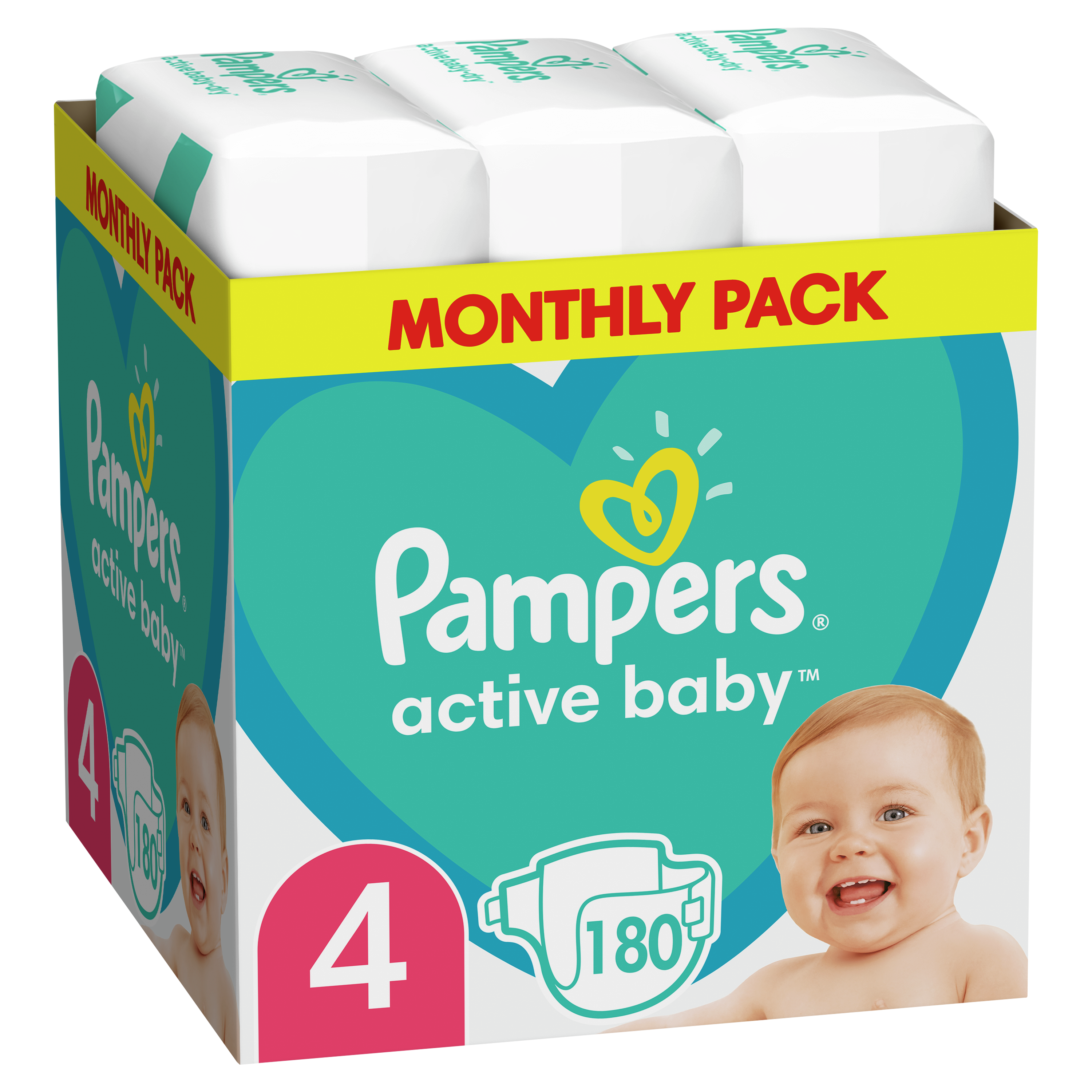 pieluchy pampers 4 active baby