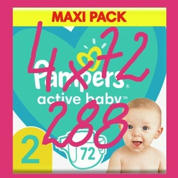 pieluszki pampers 2 mega pack