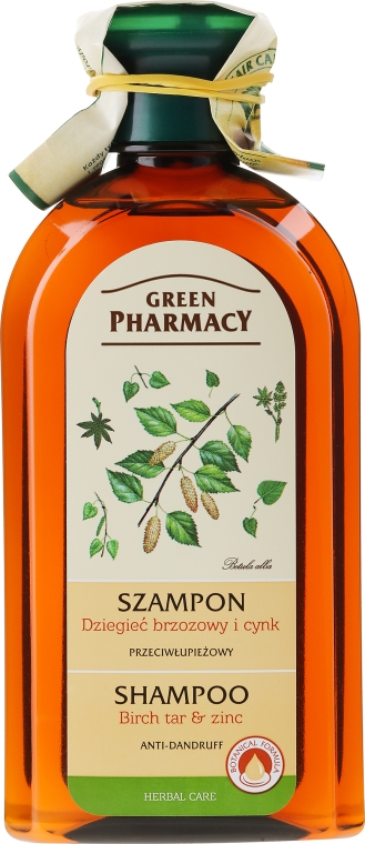 green pharmacy szampon z dziegciem brzozowym i cynkiem