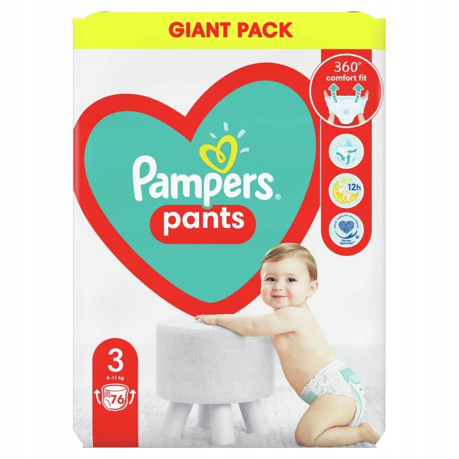 pampersy pampers 3 76szt