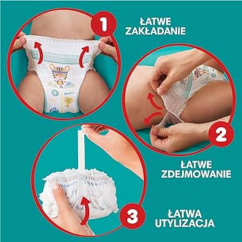 zakladanie pieluchy pampers