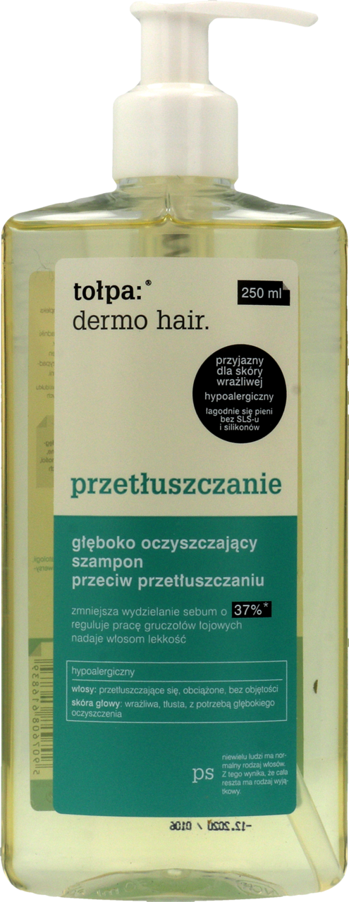 tołpa dermo hair szampon głęboko oczyszczający przeciw przetłuszczaniu