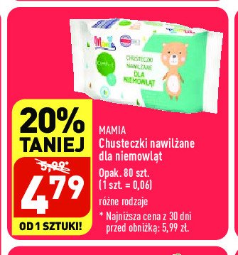 chusteczki nawilżane dla niemowląt promocja