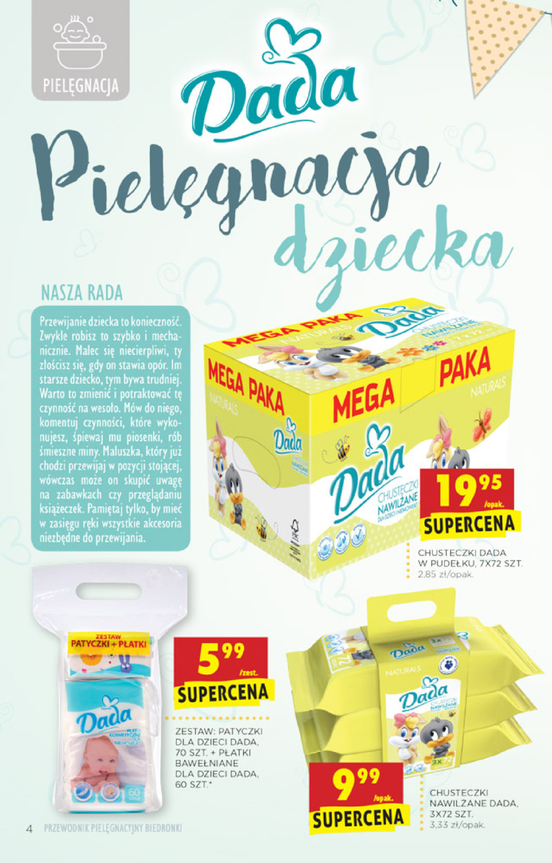 pieluchy dada promocja sierpien 2017