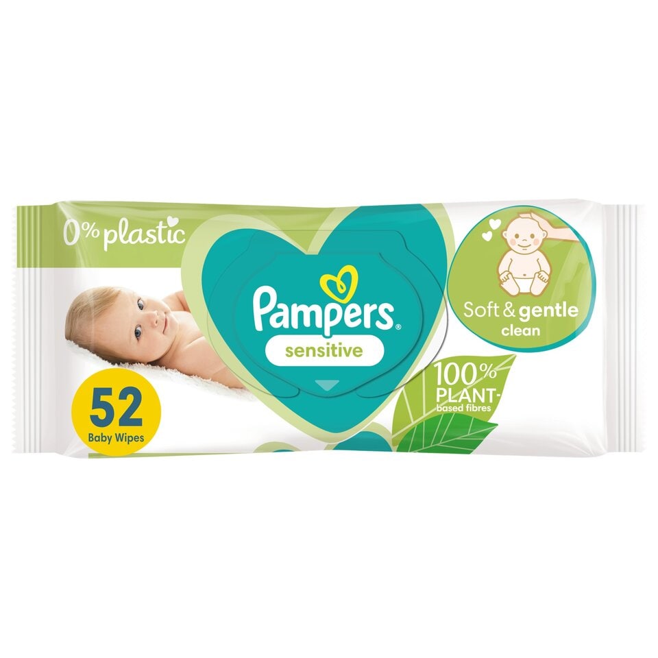 tesco pampers sensitive 6x64 chusteczki