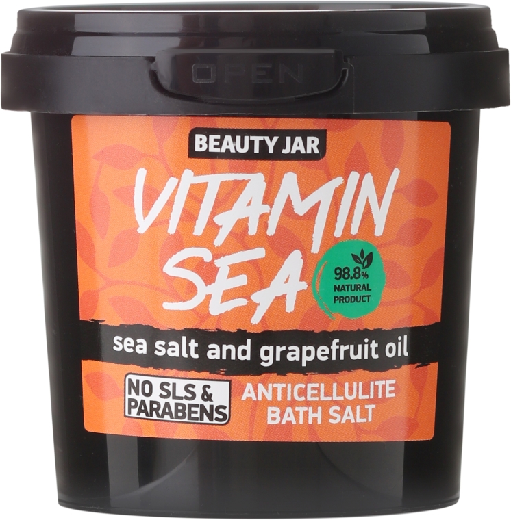 Beauty Jar „Vitamin Sea” – antycellulitowa sól do kąpieli 200g