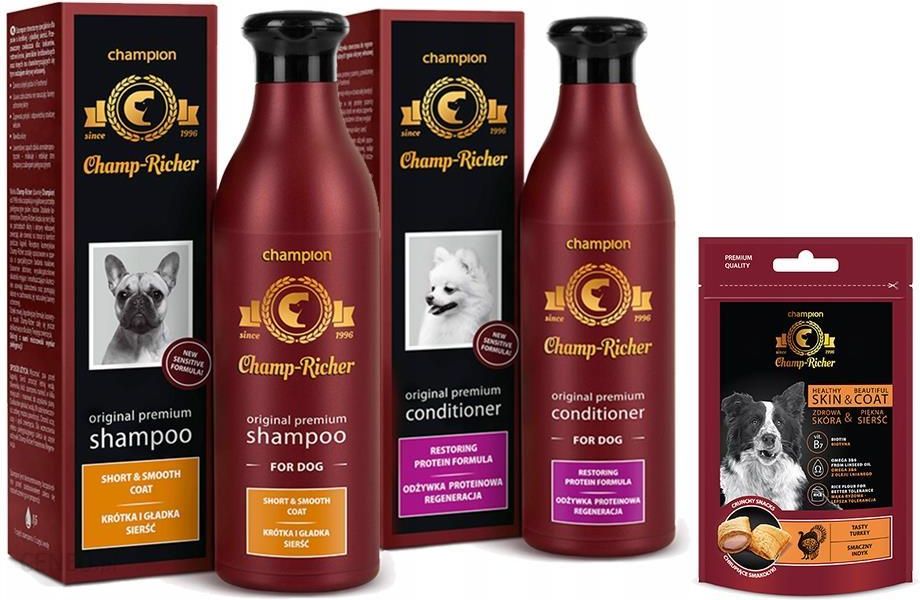 champion szampon psy o sierści krótkiej i gładkiej 250 ml