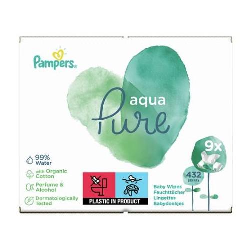 chusteczki pampers aqua pure wadye