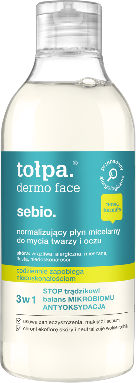 tołpa dermo face normalizujący płyn micelarny do mycia twarzy