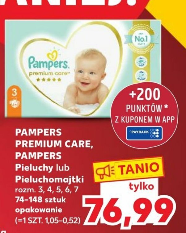 pieluchy pampers promocja kaufland