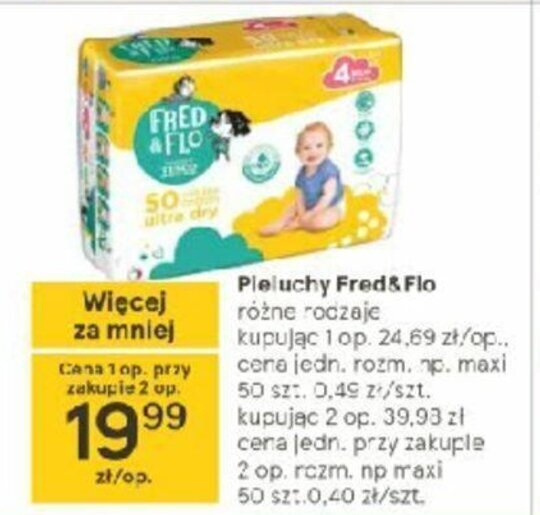 tesco pieluchy fred&flo