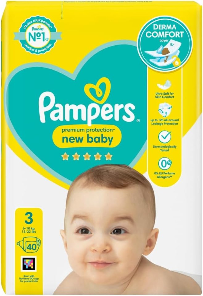 pampers premium protection new baby 2 40