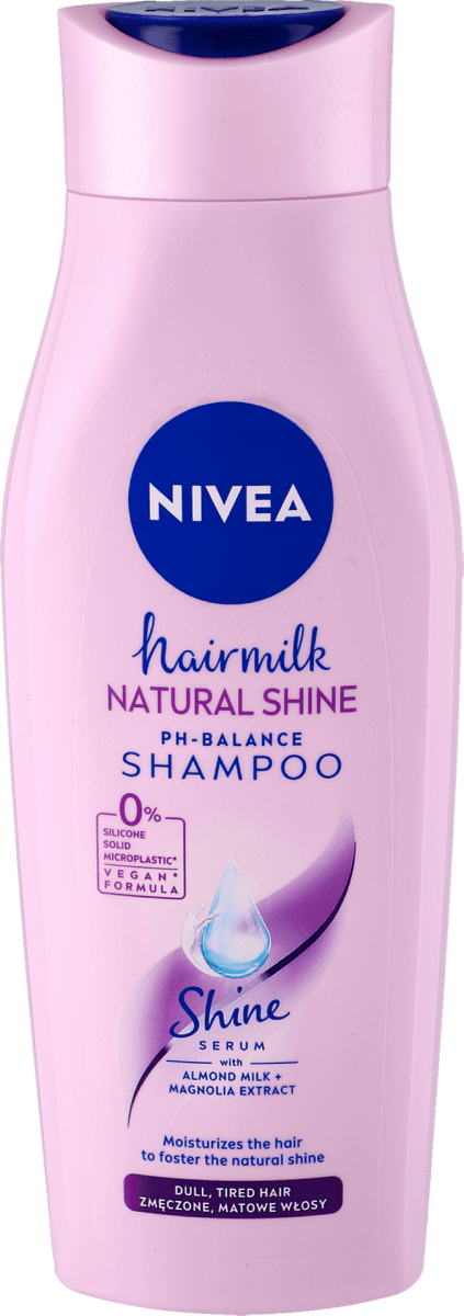 nivea szampon hairmilk natural shine