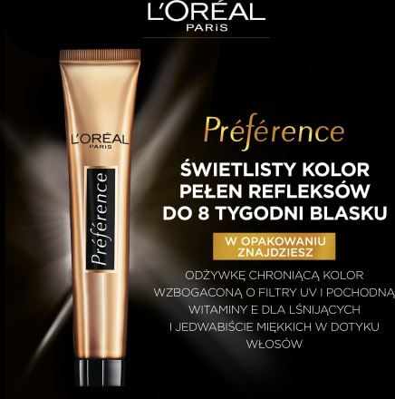 odżywka do włosów loreal paris preference 54ml