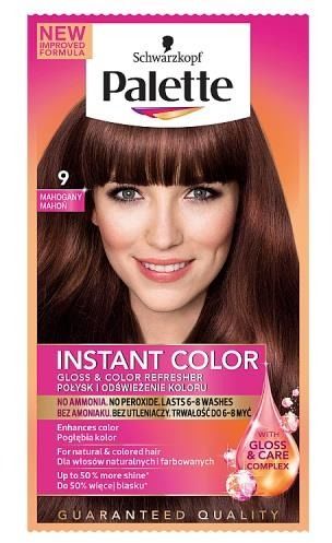 pallete instant color szampon koloryzujący nr 9 mahoń
